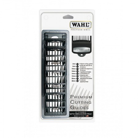 Wahl cutting Guides 8 Combs Black 45031